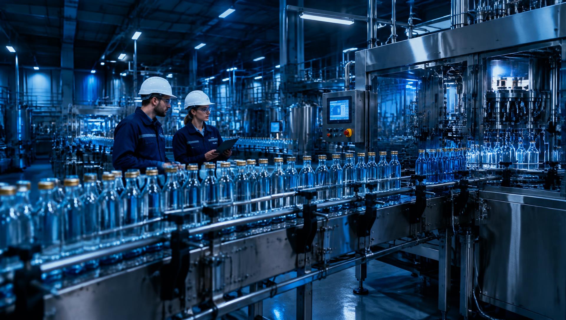 Beverage bottling production line